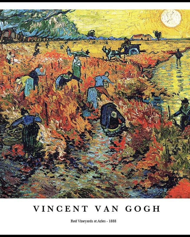 Vincent Van Gogh - Red Vineyards at Arles Poster