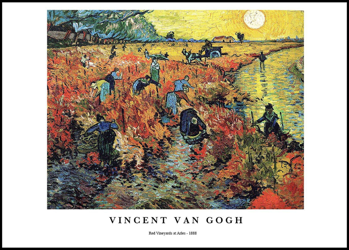 Vincent Van Gogh - Red Vineyards at Arles Poster