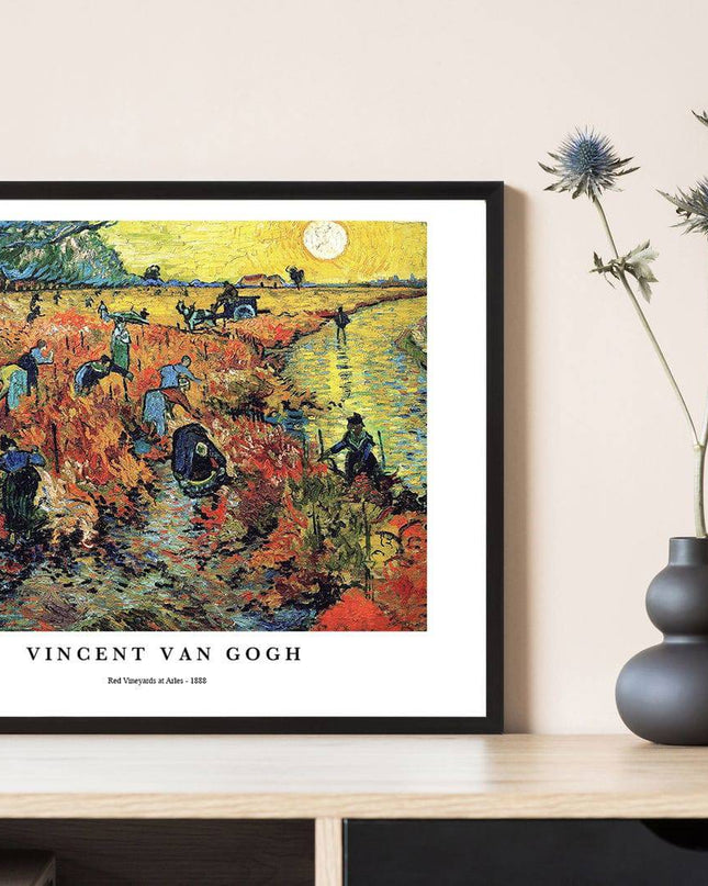 Vincent Van Gogh - Red Vineyards at Arles Poster