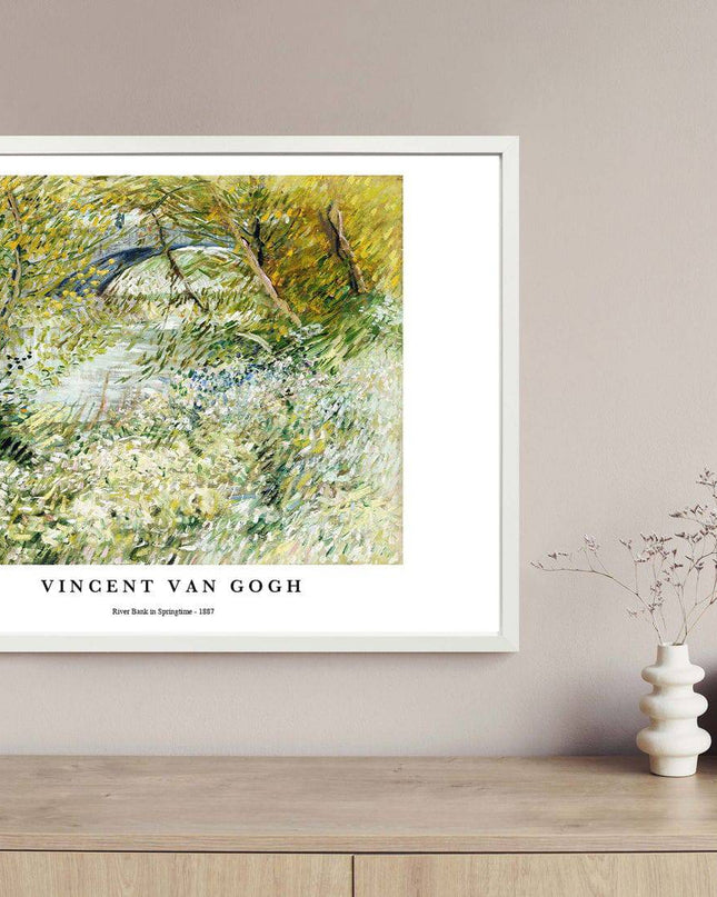 Vincent Van Gogh - River Bank in Springtime Poster