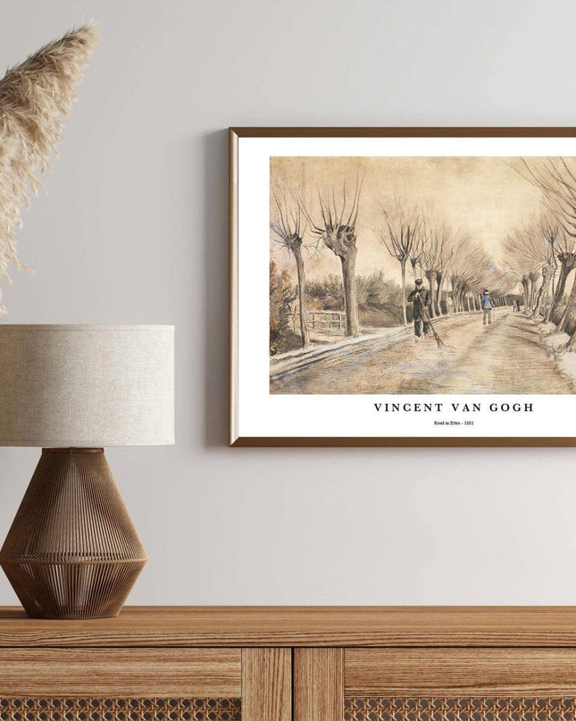 Vincent Van Gogh - Road in Etten Poster