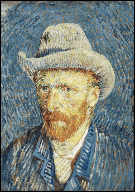 Vincent Van Gogh - Self-Portrait with Grey Felt Hat
