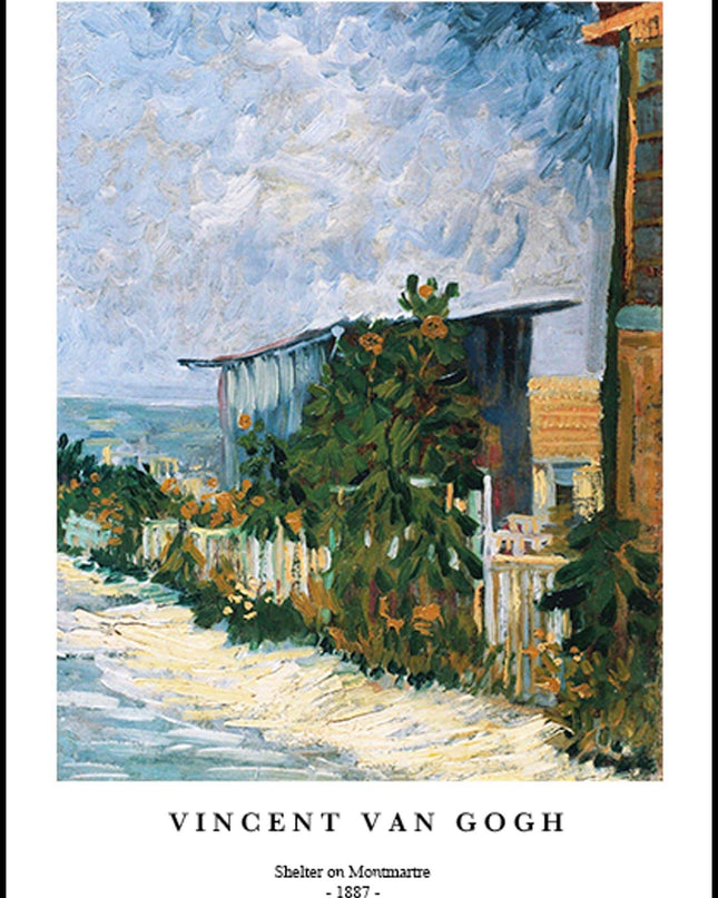 Vincent Van Gogh - Shelter on Montmartre Poster