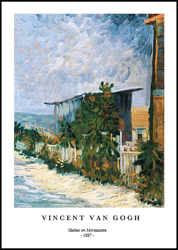 Vincent Van Gogh - Shelter on Montmartre Poster