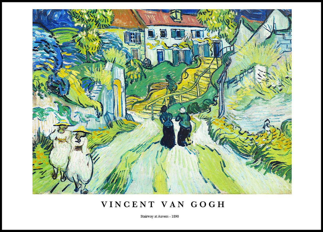 Vincent Van Gogh - Stairways at Auvers Poster