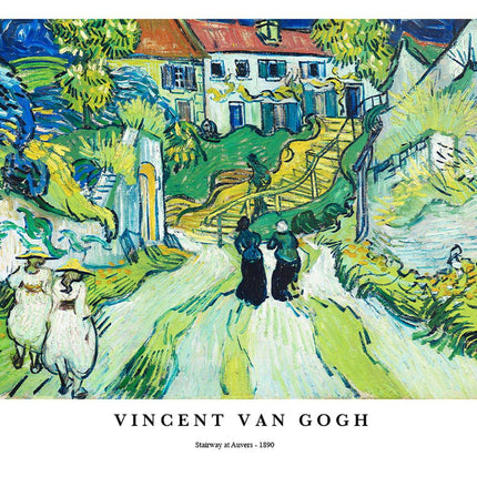 Vincent Van Gogh - Stairways at Auvers Poster