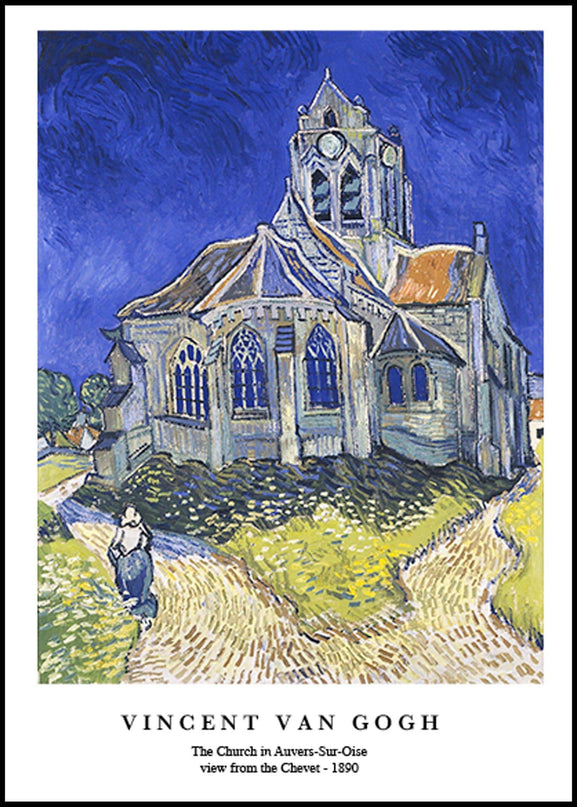 Vincent Van Gogh - The Church in Auvers-Sur-Oise view from the Chevet Poster