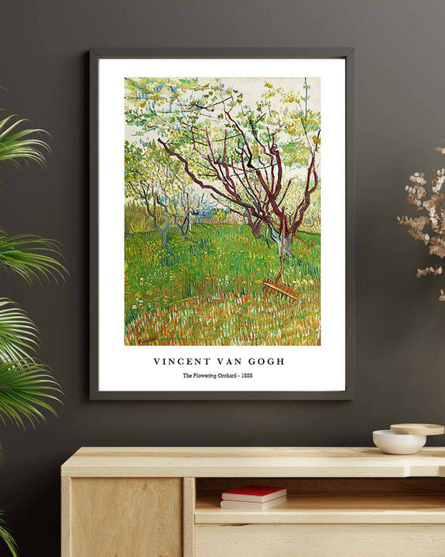 Vincent Van Gogh - The Flowering Orchard Poster