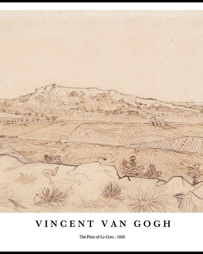 Vincent Van Gogh - The Plain of La Crau Poster
