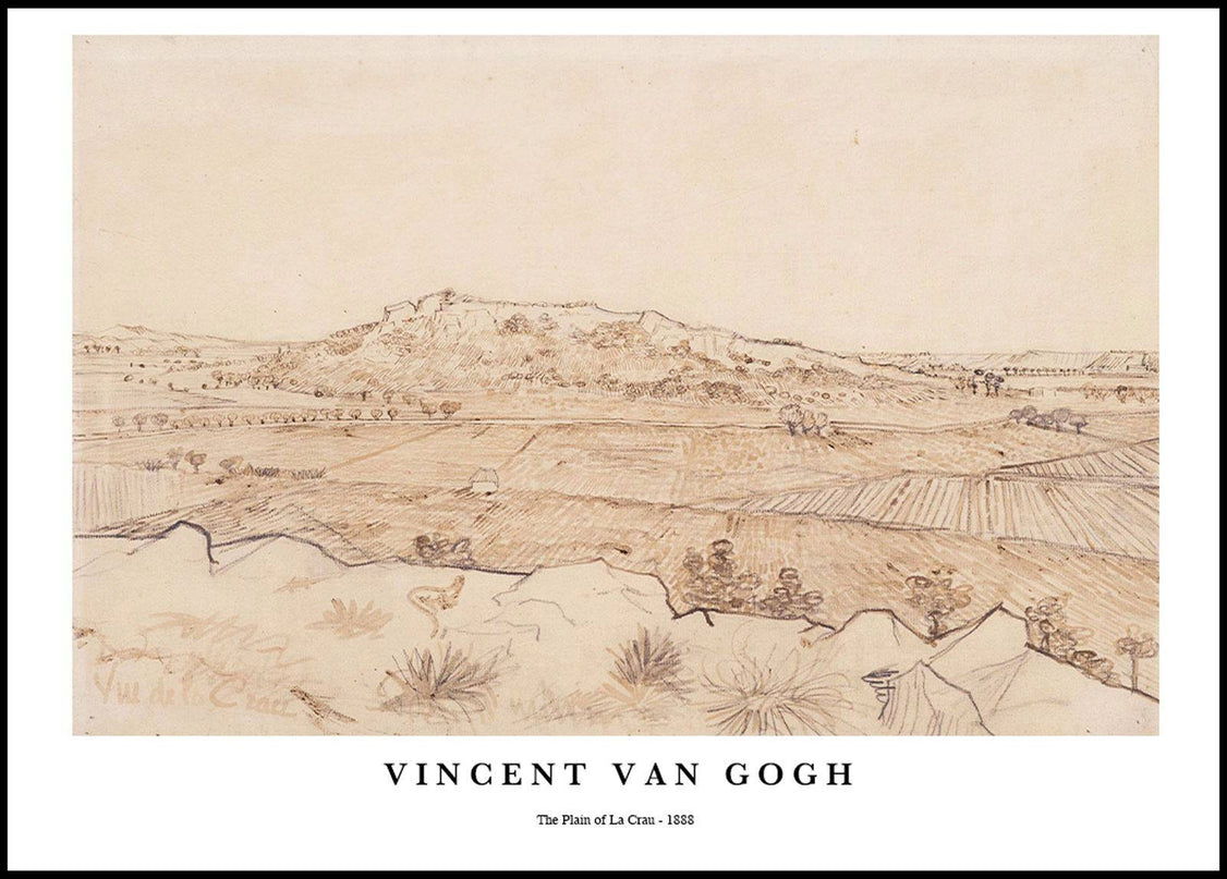 Vincent Van Gogh - The Plain of La Crau Poster