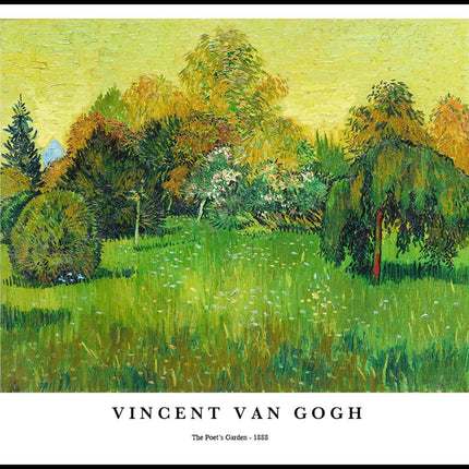 Vincent Van Gogh - The Poet's Garden Poster