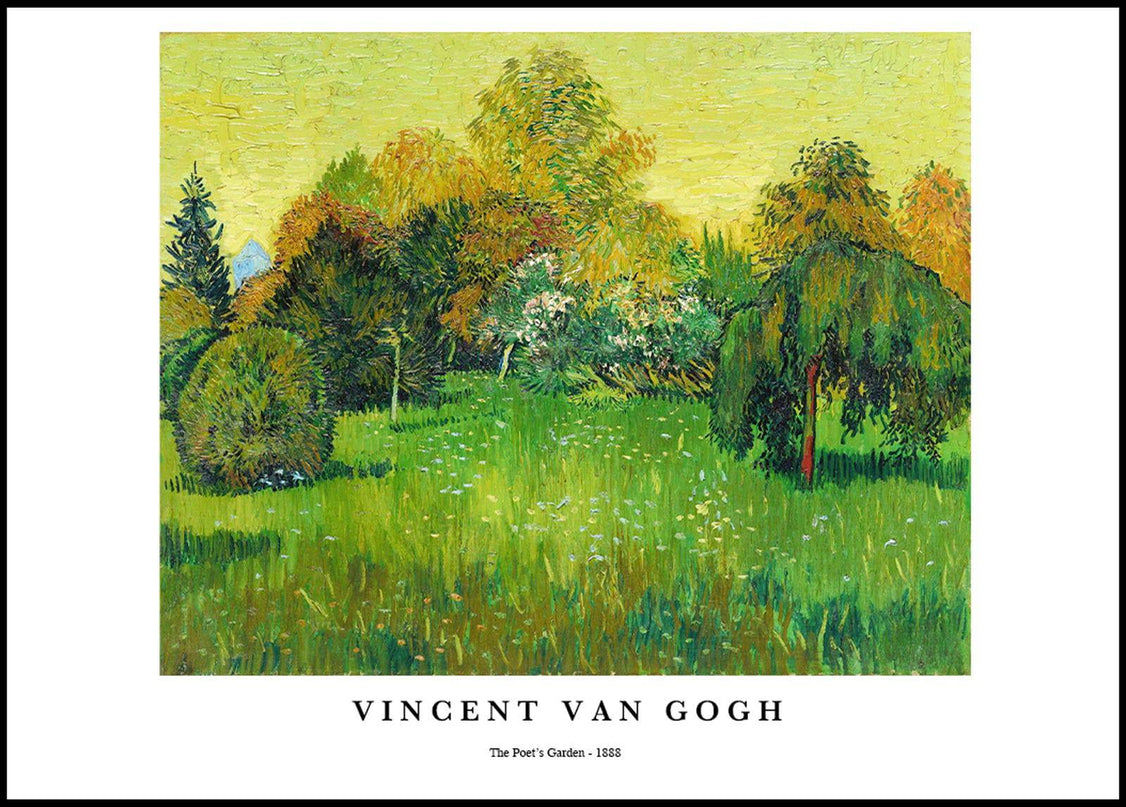 Vincent Van Gogh - The Poet's Garden Poster