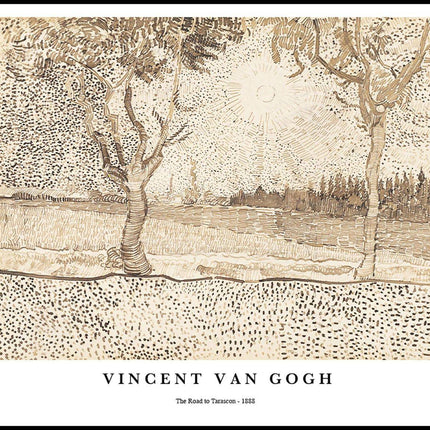 Vincent Van Gogh - The Road to Tarascon Poster