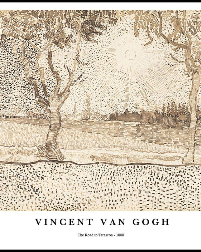 Vincent Van Gogh - The Road to Tarascon Poster