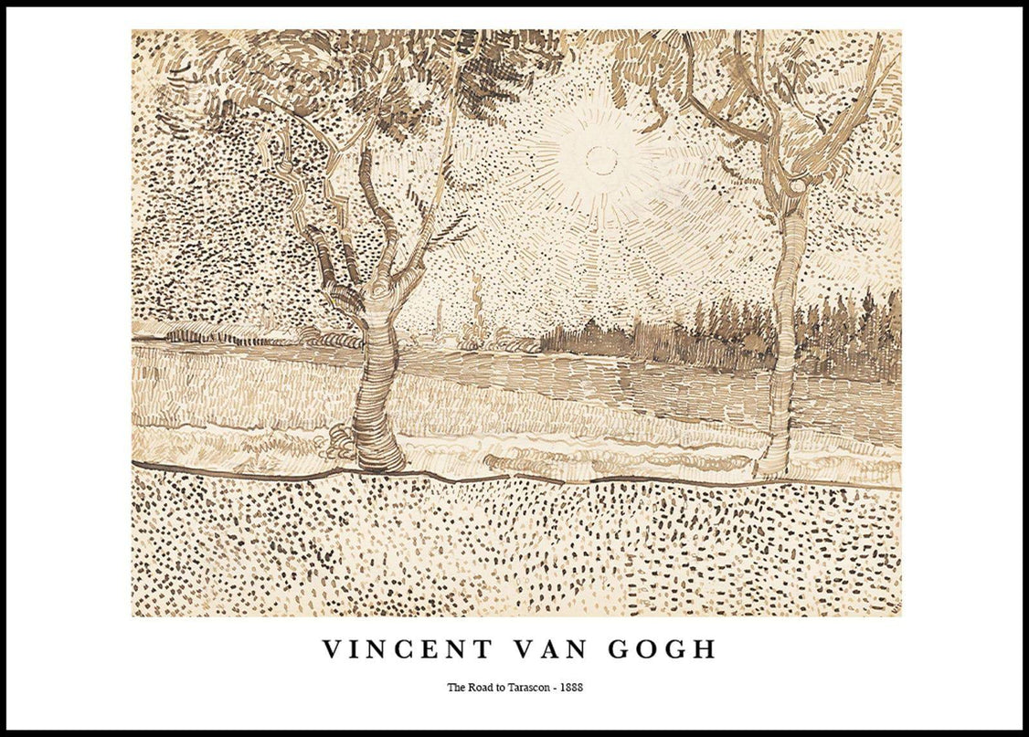 Vincent Van Gogh - The Road to Tarascon Poster