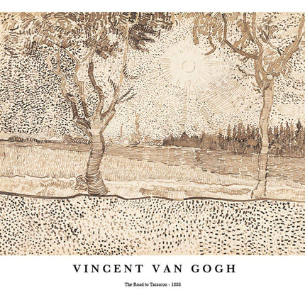 Vincent Van Gogh - The Road to Tarascon Poster