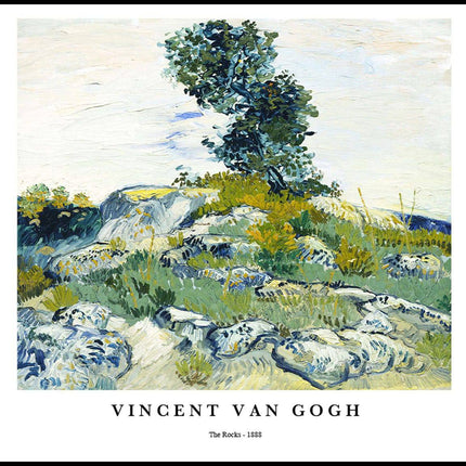 Vincent Van Gogh - The Rocks Poster