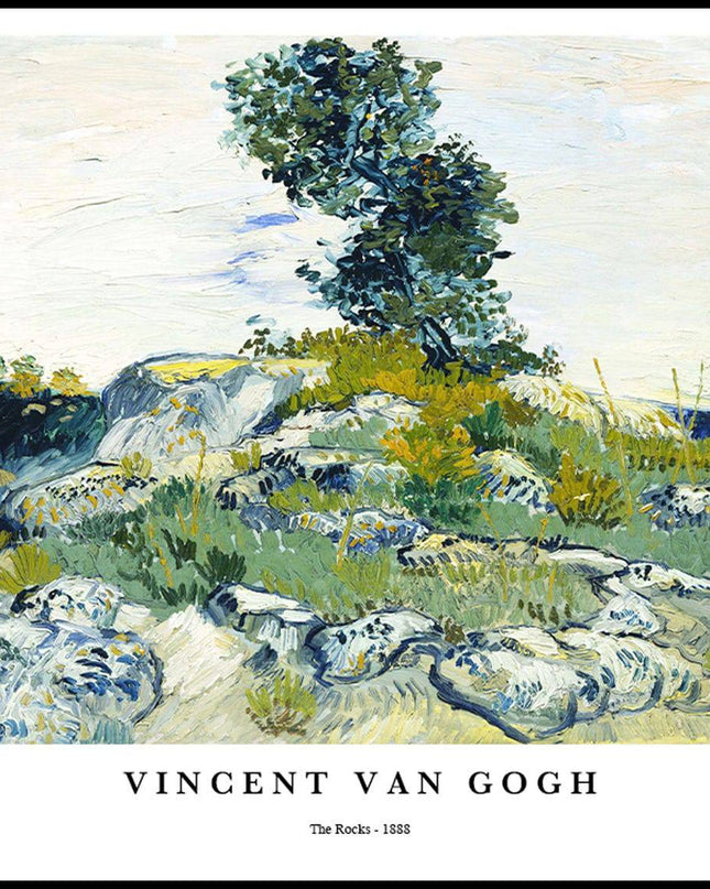Vincent Van Gogh - The Rocks Poster