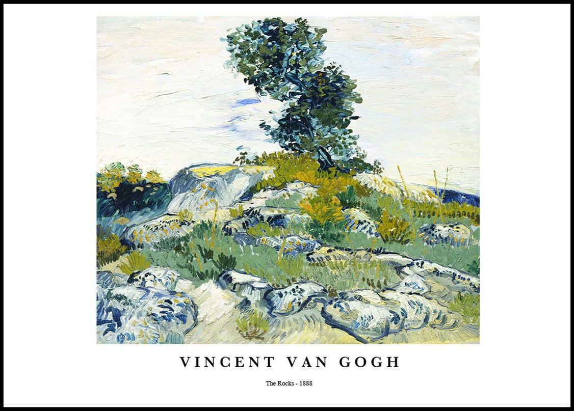 Vincent Van Gogh - The Rocks Poster