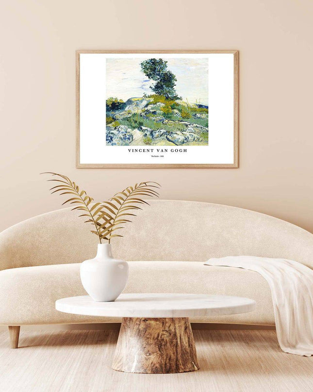 Vincent Van Gogh - The Rocks Poster