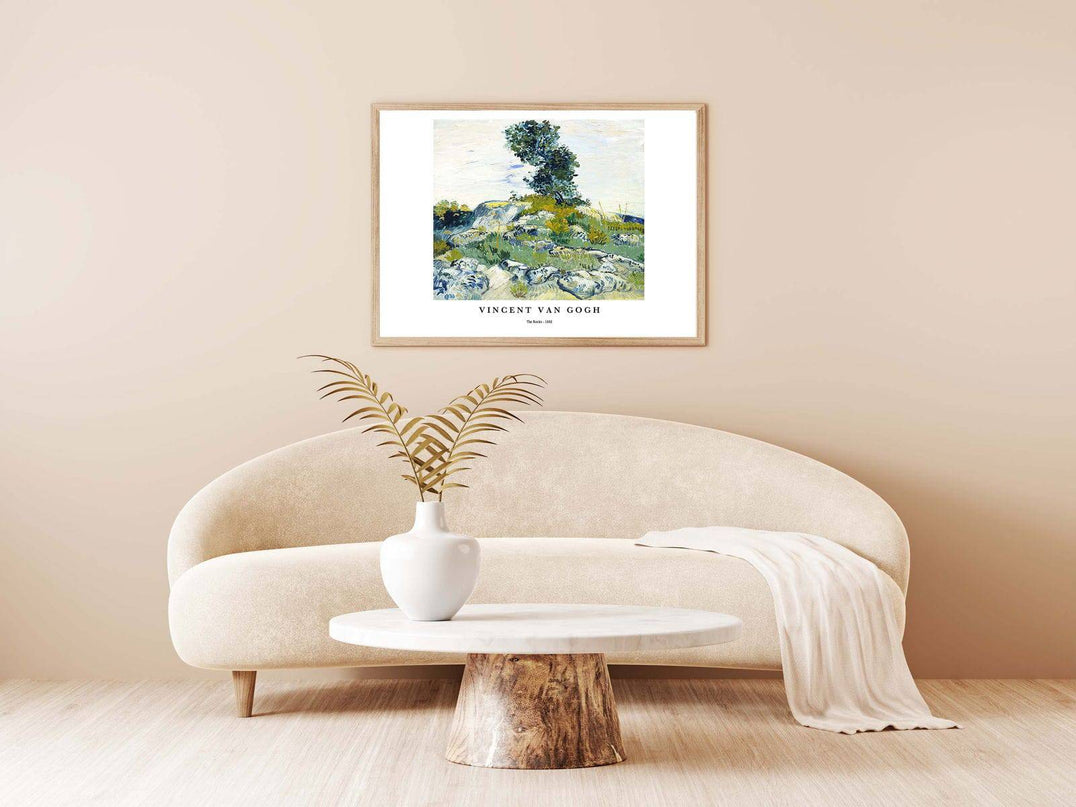 Vincent Van Gogh - The Rocks Poster