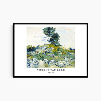 Vincent Van Gogh - The Rocks Poster