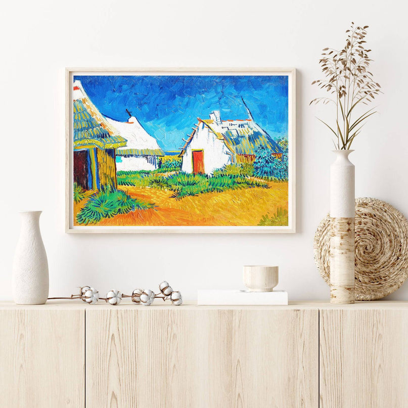 Vincent Van Gogh - Three White Cottages in Saintes-Maries