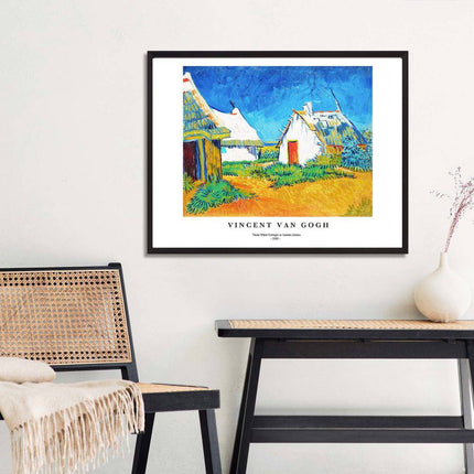 Vincent Van Gogh - Three White Cottages in Saintes-Maries Poster