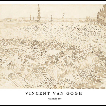 Vincent Van Gogh - Wheat Field Poster