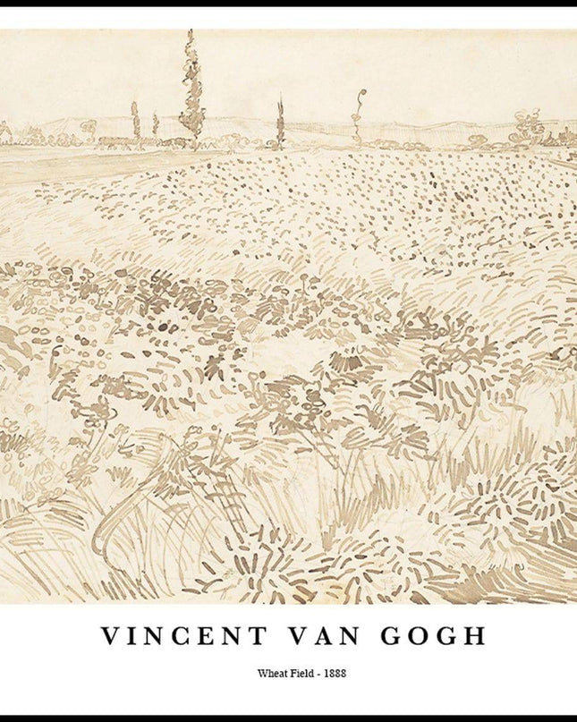 Vincent Van Gogh - Wheat Field Poster