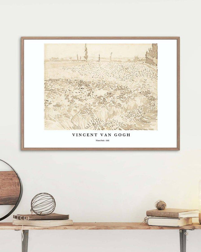 Vincent Van Gogh - Wheat Field Poster