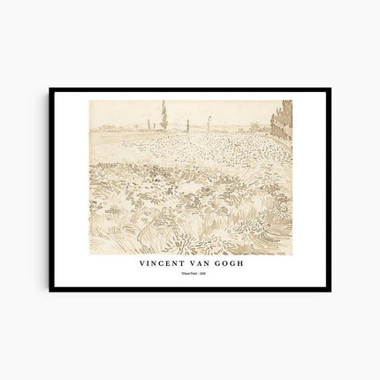 Vincent Van Gogh - Wheat Field Poster