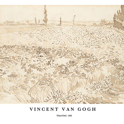 Vincent Van Gogh - Wheat Field Poster