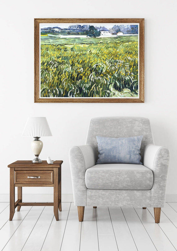 Vincent Van Gogh - Wheat Field at Auvers with White House
