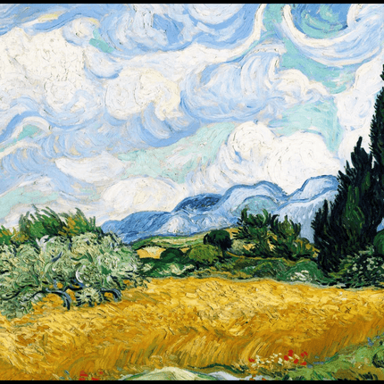 Vincent Van Gogh - Wheat Field with Cypresses