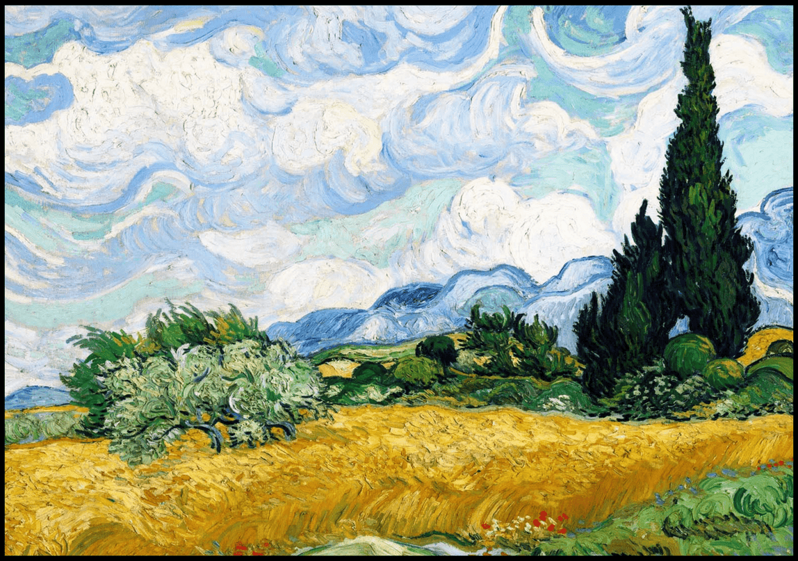 Vincent Van Gogh - Wheat Field with Cypresses