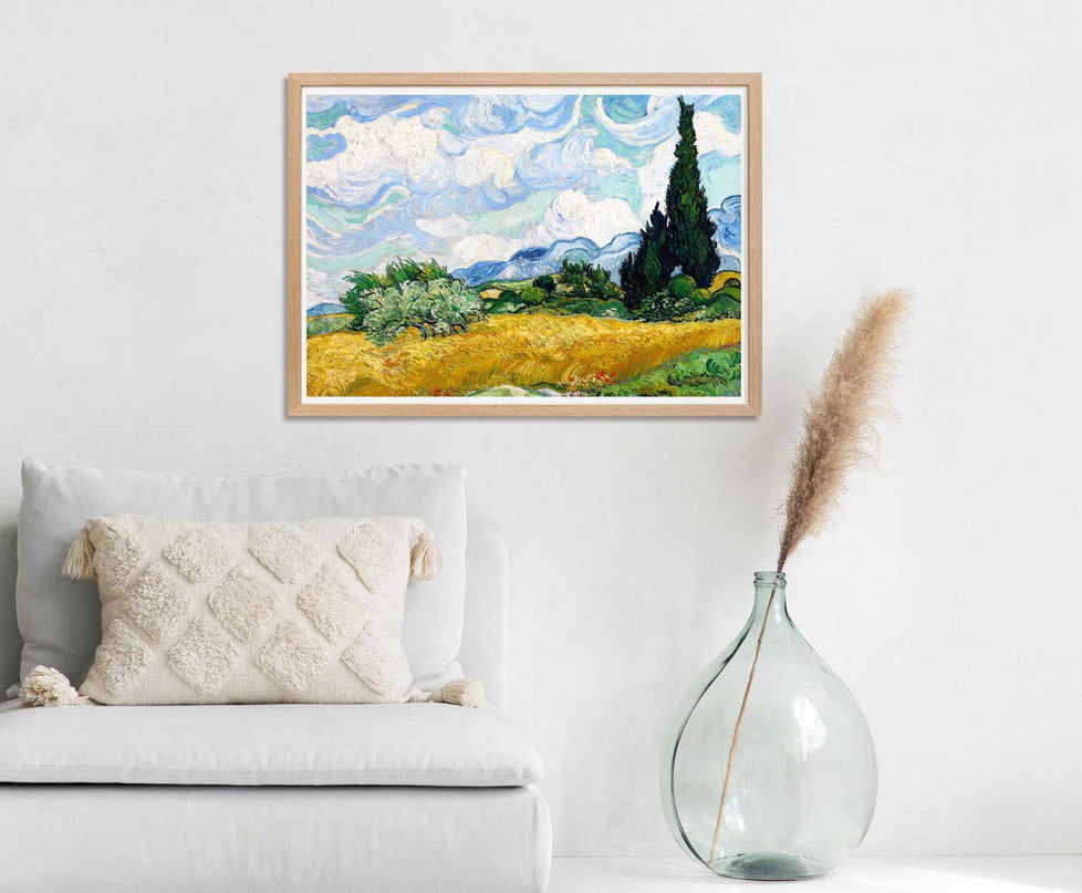 Vincent Van Gogh - Wheat Field with Cypresses
