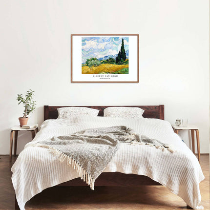 Vincent Van Gogh - Wheat Field with Cypresses Poster