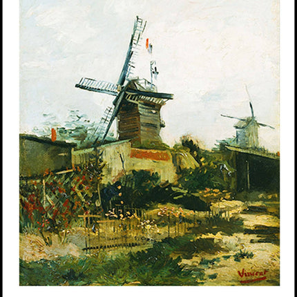 Vincent Van Gogh - Windmills on Montmartre Poster