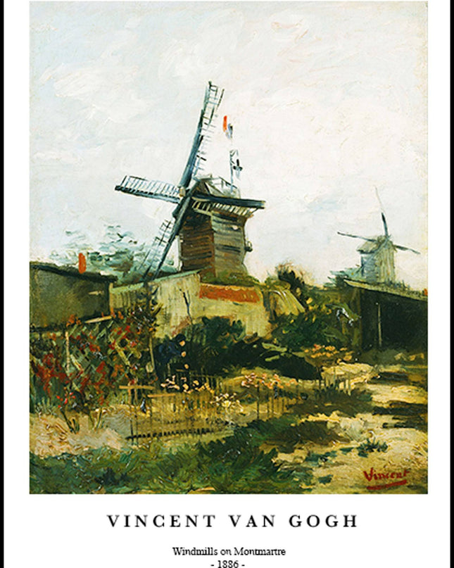 Vincent Van Gogh - Windmills on Montmartre Poster