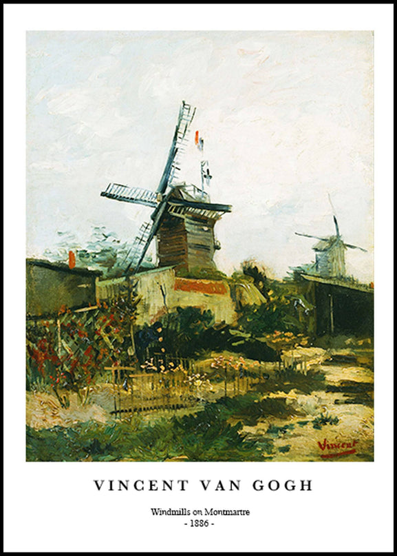 Vincent Van Gogh - Windmills on Montmartre Poster