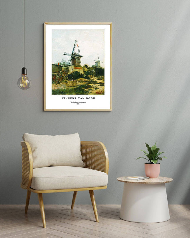Vincent Van Gogh - Windmills on Montmartre Poster
