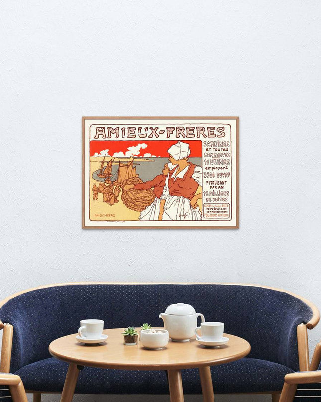 Vintage Amieux-Freres, Sardines Poster