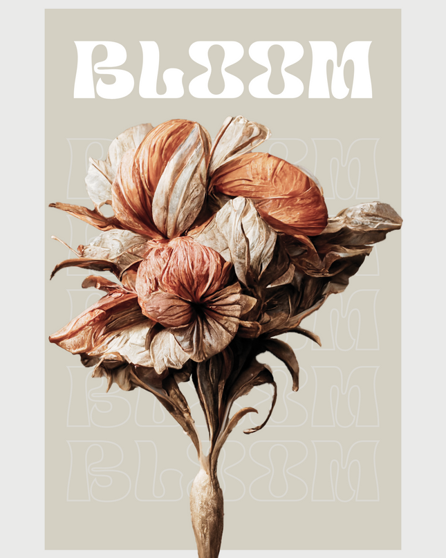 Vintage Floral Bloom Poster