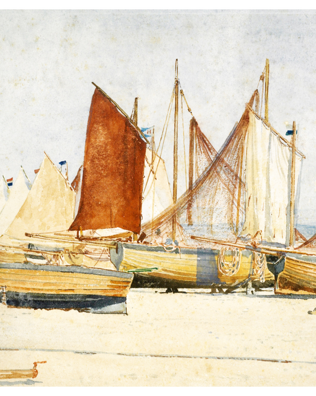 Walter Crane - Southwold 'A Study of Sails'