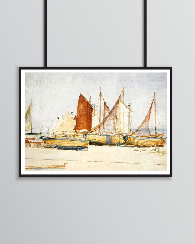 Walter Crane - Southwold 'A Study of Sails'