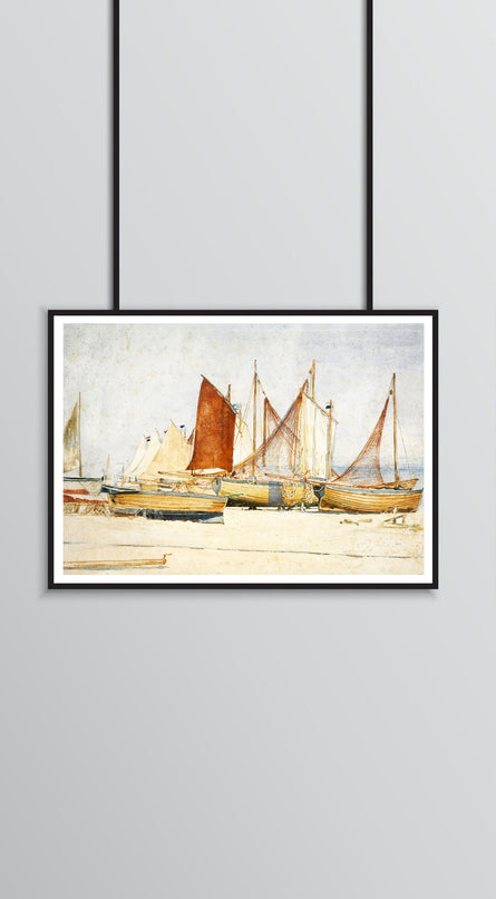 Walter Crane - Southwold 'A Study of Sails'