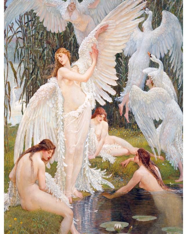 Walter Crane - The Swan Maidens