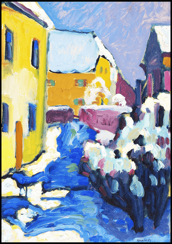Wassily Kandinsky - Cemetery and Rectory in Kochel
