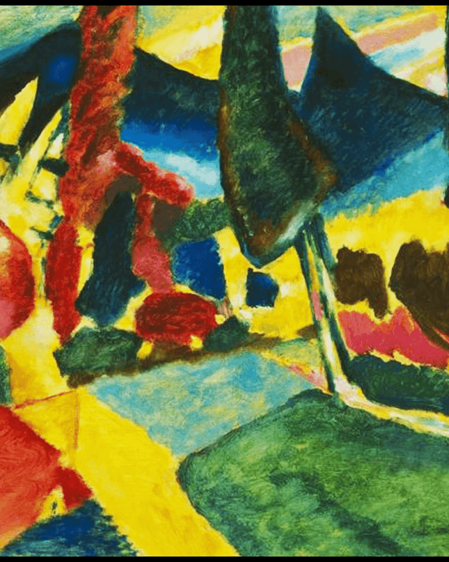 Wassily Kandinsky - Landscape with Two Poplars
